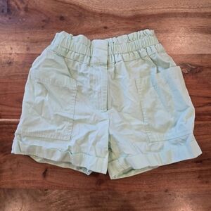 Zara Mint Green Elastic Shorts